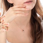 Collana di proiezione personalizzata con design a bolle per il compleanno o l'anniversario, regalo di San Valentino per lei