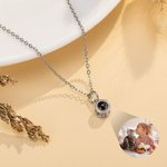 Collana di proiezione personalizzata con design a bolle per il compleanno o l'anniversario, regalo di San Valentino per lei
