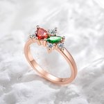 Personalized Marquise Birthstone Ring Pear Birthstone Ring Mother Ring Jewellery Mother's Day Christmas Gift for Mom Grandma Best Friend