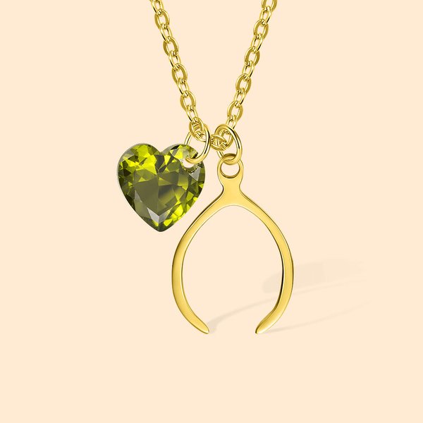 Personalised Dual Pendant Birthstone Necklace Perfect for Her Birthday Mother's Day Bridal Shower Favor