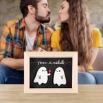 Personalizado lindo dulce fantasma Forever My Boo Decoración Día de San Valentín Halloween Regalo para Pareja