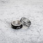 Personalisierte Fidget Ring Katze Gesicht Spin Ring Angst Ring Relief Ring für Teenager-Mädchen