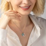 Personalisierte Dual Anhänger Birthstone Halskette perfekt für ihren Geburtstag Muttertag Braut Dusche Favorit