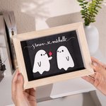 Personalizado lindo dulce fantasma Forever My Boo Decoración Día de San Valentín Halloween Regalo para Pareja