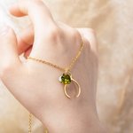 Personalisierte Dual Anhänger Birthstone Halskette perfekt für ihren Geburtstag Muttertag Braut Dusche Favorit