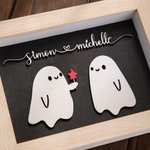 Personalizado lindo dulce fantasma Forever My Boo Decoración Día de San Valentín Halloween Regalo para Pareja