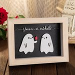 Personalizado lindo dulce fantasma Forever My Boo Decoración Día de San Valentín Halloween Regalo para Pareja
