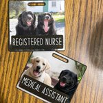 Personalized Glitter Badge Buddy Horizontal Vertical Badge Reel Photo Badge Identifier ID Holder Nurse RN LPN CPhT Gift
