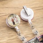 Personalized Glitter Badge Buddy Horizontal Vertical Badge Reel Photo Badge Identifier ID Holder Nurse RN LPN CPhT Gift