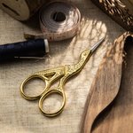 Personalized Vintage European Design Scissors with Engraved Wooden Magnetic Box Embroidery Sewing Handcraft Gift for Sewing Enthusiast