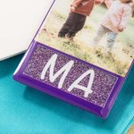 Personalized Glitter Badge Buddy Horizontal Vertical Badge Reel Photo Badge Identifier ID Holder Nurse RN LPN CPhT Gift