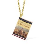 Personalised Openable Book Pendant Necklace for Book Lovers Readers Librarians Writers