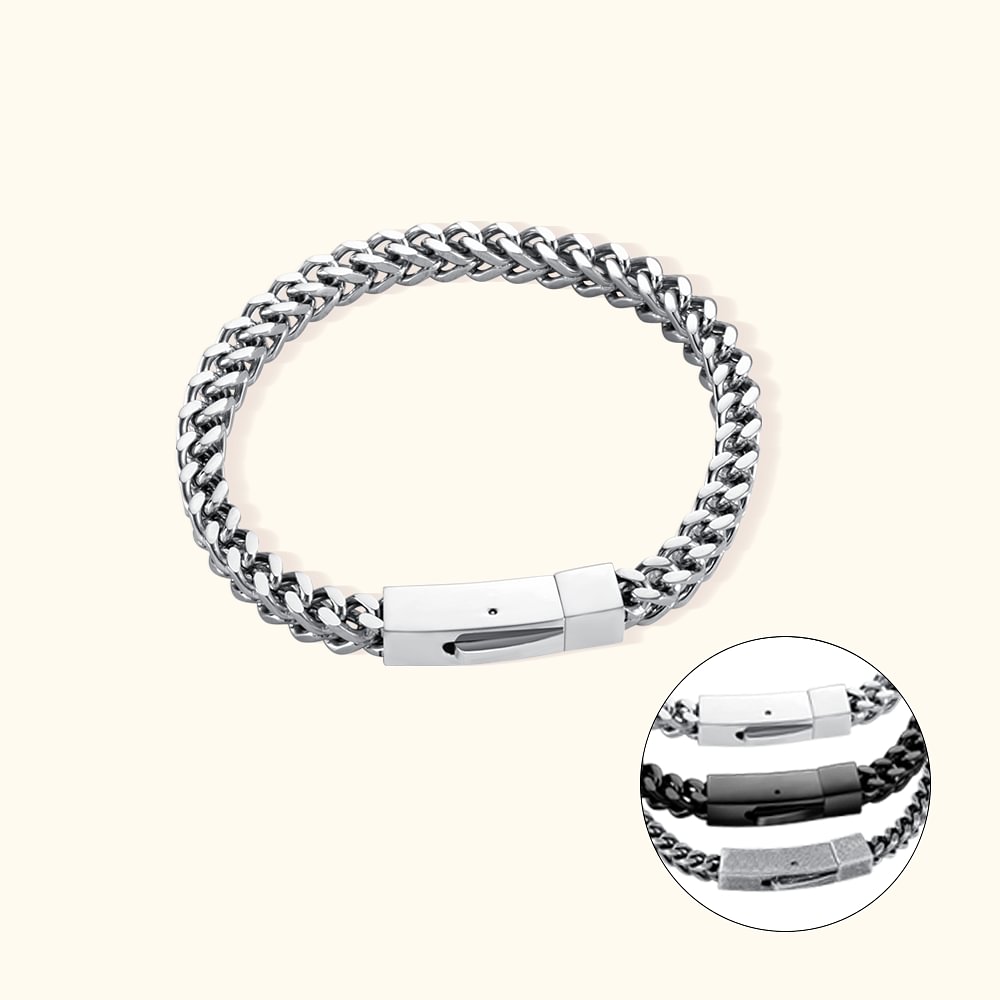 Personalized Titanium Steel Bracelets Chain Bracelet for Him Gift for