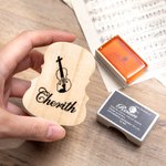 Boîte à colophane personnalisée en bois pour violon violoncelle alto basse avec nom gravé Accessoires de violon Cadeau pour violoniste musicien profes