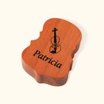 Boîte à colophane personnalisée en bois pour violon violoncelle alto basse avec nom gravé Accessoires de violon Cadeau pour violoniste musicien profes