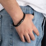 Bracelets en acier titane personnalisés Bracelet en chaîne pour lui Cadeau pour petit ami