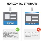 Personalized Glitter Badge Buddy Horizontal Vertical Badge Reel Photo Badge Identifier ID Holder Nurse RN LPN CPhT Gift