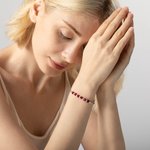 Personalized Sterling Silver Birthstone Bracelet Embellished with Crystals for Women Mother's Day Gift