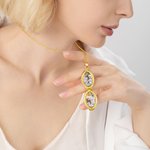 Personalized 4 Photos Collage Locket Necklace Mother's Day Valentine's Day Birthday Gift for Women