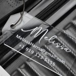 Personalisierte Gepäckanhänger Taschenanhänger Gravierte Hochzeitsgutscheine für Reisen und Urlaub Business