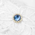 Jarretière de Mariage Personnalisée avec Pierres de Naissance 2 Pièces en Dentelle Blanche Cadeau Mariage Anniversaire pour Mariée