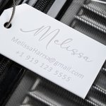 Personalisierte Gepäckanhänger Taschenanhänger Gravierte Hochzeitsgutscheine für Reisen und Urlaub Business