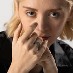 Personalizado Viejo Inglés Fuente Gótico Anillo Estilo Tatuaje Joyería con Nombre Grabado Regalo para Él Ella