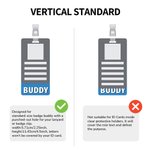 Personalized Glitter Badge Buddy Horizontal Vertical Badge Reel Photo Badge Identifier ID Holder Nurse RN LPN CPhT Gift