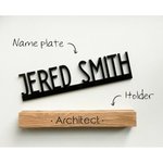 Gepersonaliseerde Office Desk Naambordje Afstuderen Kerst Verjaardag Gift voor Office Personeel Professor Vriend Leraar