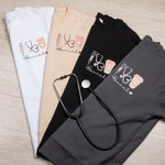 Personalized Syringe Stethoscope Unisex Crewneck T-Shirt Sweatshirt Nurses Week Birthday Gift for Nurse Doctor