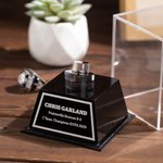 Personalized Engraved Championship Ring Display Acrylic Case for Fantasy Football Baseball Softball Ring Gift for Ball Game Sport Lover