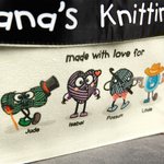 Bolsa Organizadora de Lona Personalizada para Nana Tejiendo con Nombre y Texto Regalo de Cumpleaños Día de la Madre para Abuela Mamá Amante de la Costura