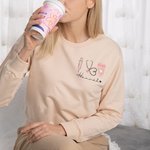 Personalized Syringe Stethoscope Unisex Crewneck T-Shirt Sweatshirt Nurses Week Birthday Gift for Nurse Doctor