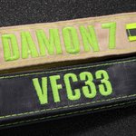 Personalized Reflective Firefighter Waterproof Solid Wrist Strap Keychain with Embroidered Name Gift for Fire Department