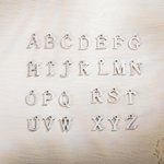 Personalized Delicate A-Z Initial Charm Jewelry Decoration for Stanley Tumbler Cup Water Bottle Mug Accessories