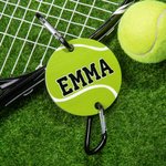 Personalizzato Baseball Softball Pallacanestro Calcio Borsa Tag Gancio con nome Zaino Bagaglio Borsa da viaggio Accessorio Regalo per gli amanti dello sport