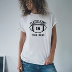 T-Shirt Sweatshirt Personnalisé avec Nom et Numéro Épique Vêtement à Motif Rugby Cadeau Sport Compétition pour Amateur de Rugby
