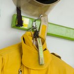 Personalized Reflective Firefighter Waterproof Solid Wrist Strap Keychain with Embroidered Name Gift for Fire Department