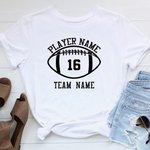 T-Shirt Sweatshirt Personnalisé avec Nom et Numéro Épique Vêtement à Motif Rugby Cadeau Sport Compétition pour Amateur de Rugby