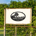 Personalized Barn Cow Calf Chicken Tractor Metal Sign for Farmer