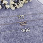 Collar Personalizado Numero de la Suerte Cumpleaños Aniversario Regalos de Navidad