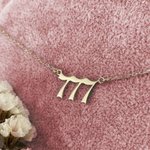 Collar Personalizado Numero de la Suerte Cumpleaños Aniversario Regalos de Navidad