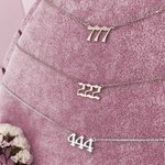 Collar Personalizado Numero de la Suerte Cumpleaños Aniversario Regalos de Navidad