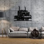 Personalizado Vintage Camión Nombre Metal Wall Art Sign Decoariotn para Housewarming Aniversario Regalo