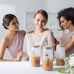 Personalized Wild Flower Birth Flower and Name Can Glass Tumbler 20oz Gift for Bridesmaid