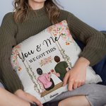 Gepersonaliseerde Lovers Couples Flower The Swing You and Me We Got This Kussenhoes Lovers Gift Home Decoration