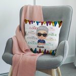 Crayones de Colores Personalizados Regalo de Vuelta al Cole Declaración Niño Imagen Funda Almohada Sofá Decoración