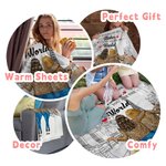 Personalized You Are My Best Mother in the World Go Shopping Together Soft and Warm Blanket Mother's Day Gift for Her