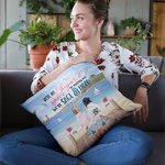 Personalizzato We're Sage and Hood Best Friends Throw Pillow Cover Regalo Bestie per le donne per il soggiorno