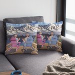 Personifierad Din och Mig Vi Fick Detta Lake Mountain Natural Scenery Throw Kudde Omslag Jubileum Present Soffa Dekor